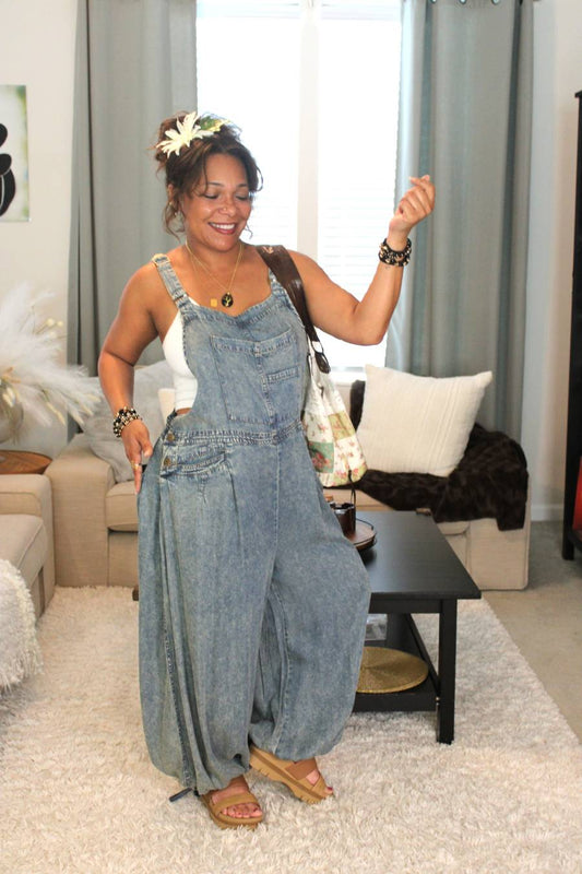 JG Denim Rise Above Overalls