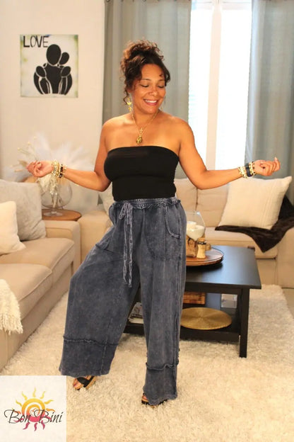 JH Raw Hem Wide Pants