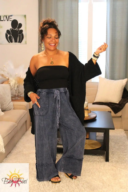 JH Raw Hem Wide Pants