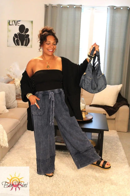 JH Raw Hem Wide Pants