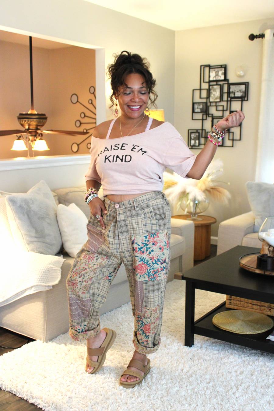 Raise 'em Kind Mineral Washed Graphic Top