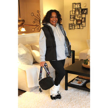 Load image into Gallery viewer, Lilian Denim Layered Puffer Vest
