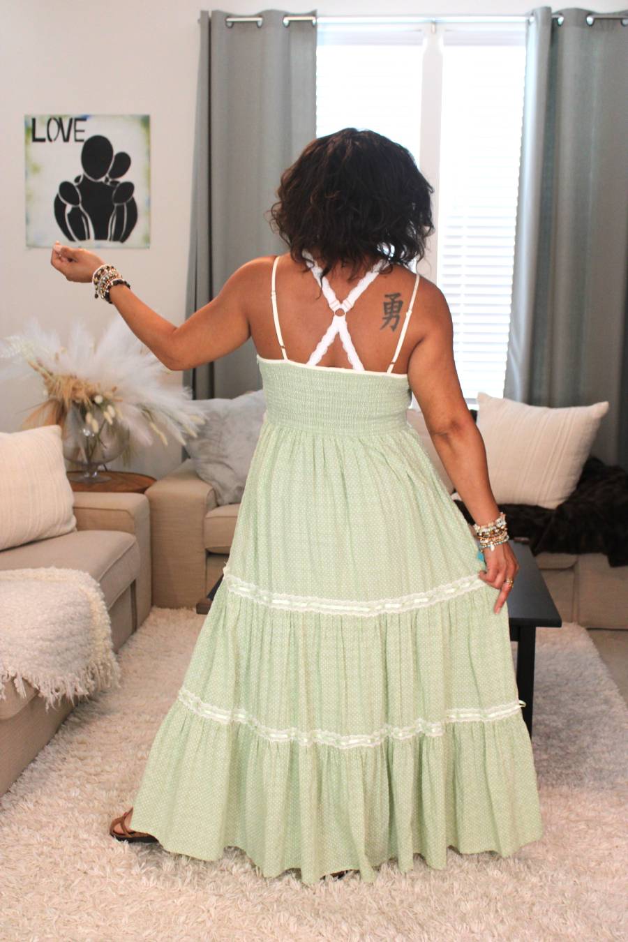 Key Lime Sweetness Maxi Dress