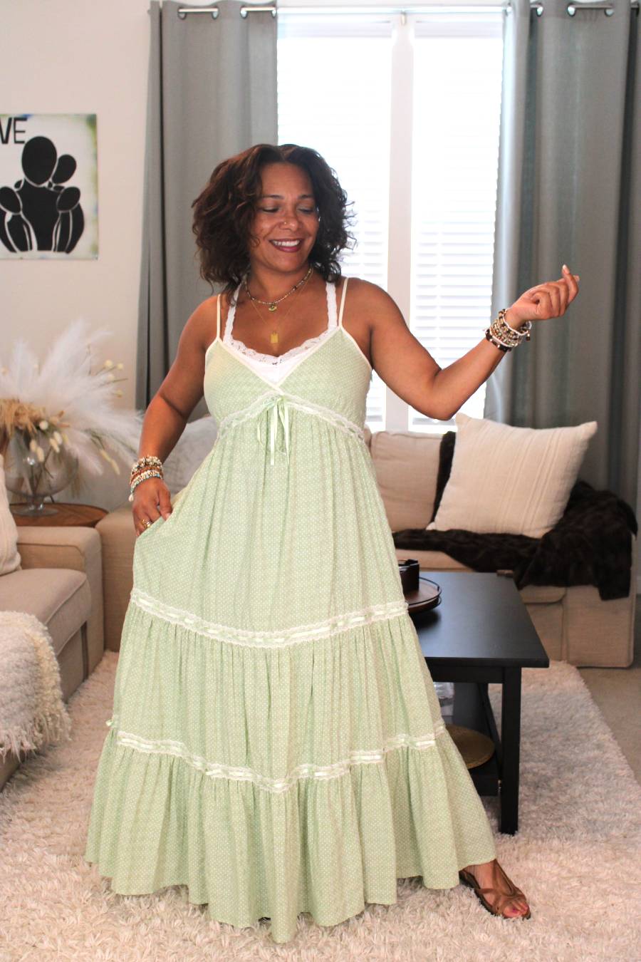 Key Lime Sweetness Maxi Dress
