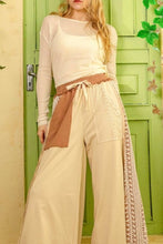 Load image into Gallery viewer, Lace Patchwork Maxi Pants
