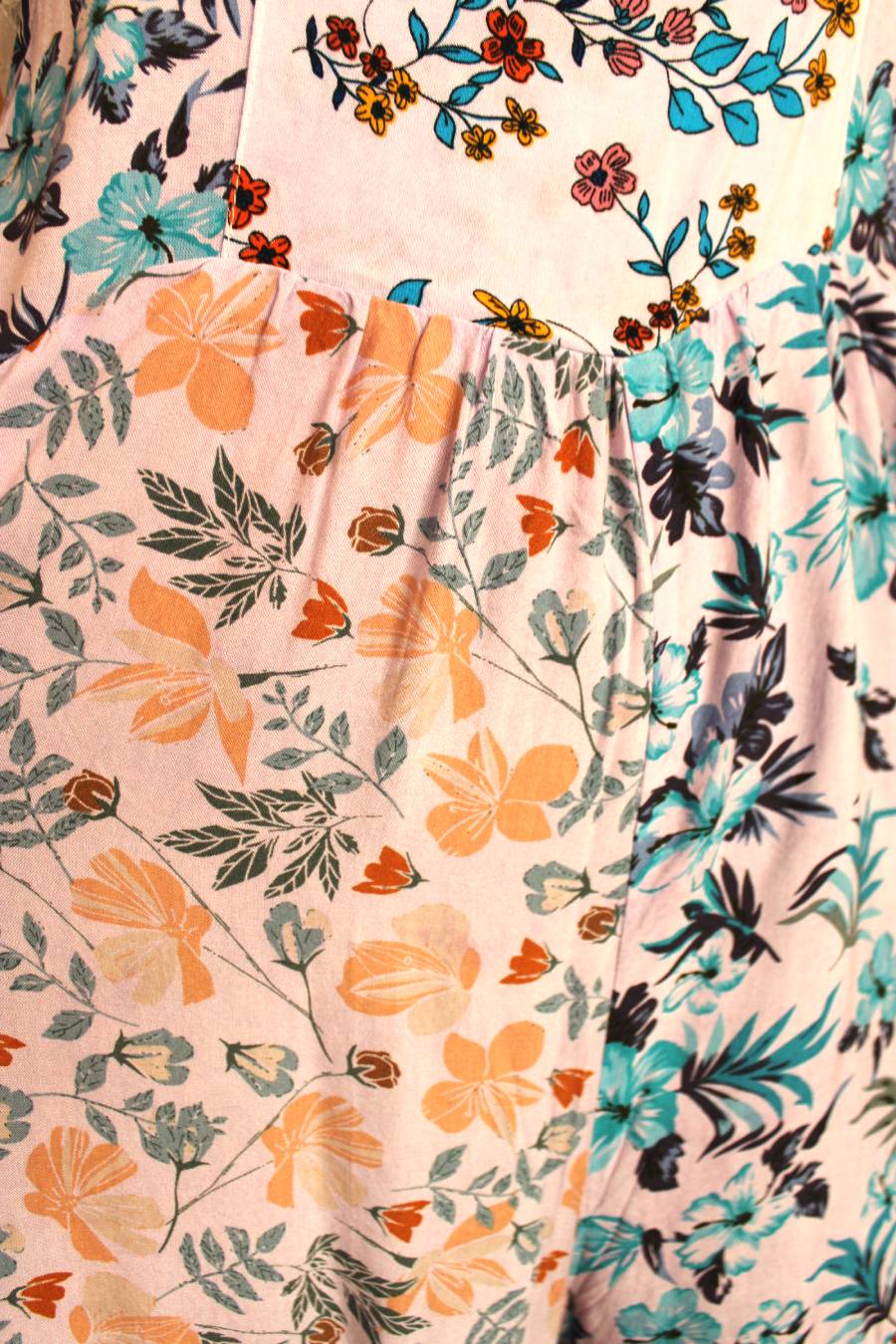 BB Lavender Gorgeousness Patchwork Boho Overalls