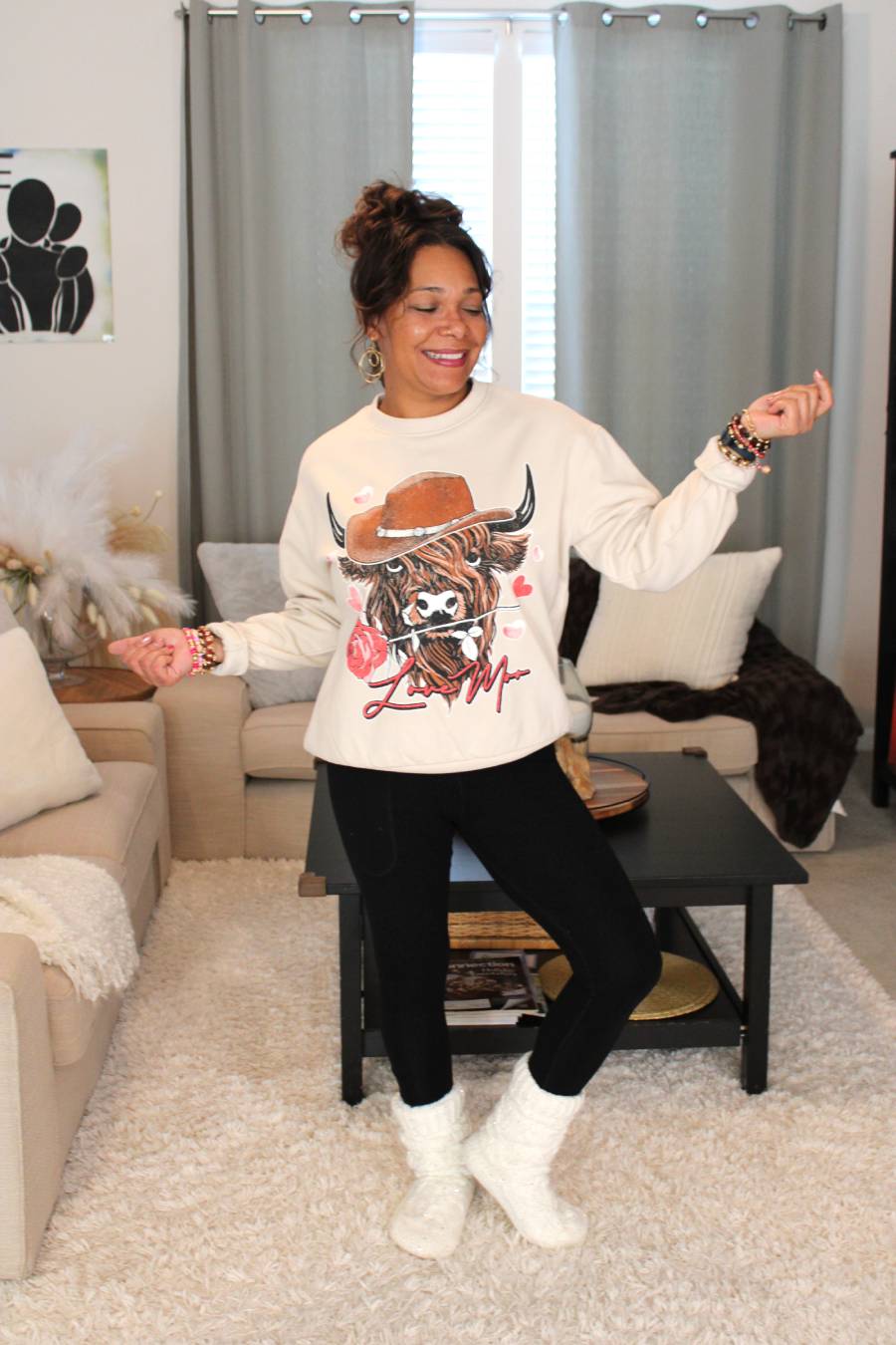 Love Moo Cowboy Sweatshirt