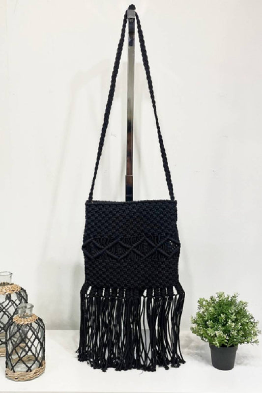 Macrame Bag With Fringe