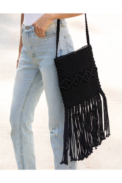 Macrame Bag With Fringe