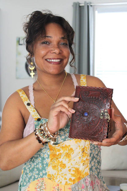 Mandala Leather Journal