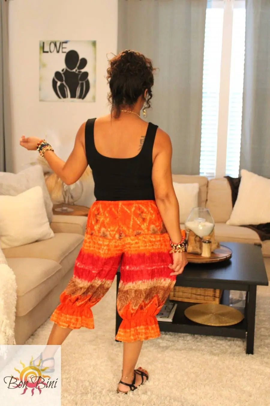 BB Maple Leaf Flames Bloomer Midi Capri Short