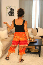 Load image into Gallery viewer, BB Maple Leaf Flames Bloomer Midi Capri Short
