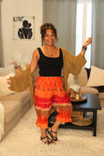 Load image into Gallery viewer, BB Maple Leaf Flames Bloomer Midi Capri Short
