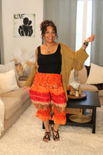 Load image into Gallery viewer, BB Maple Leaf Flames Bloomer Midi Capri Short
