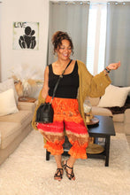 Load image into Gallery viewer, BB Maple Leaf Flames Bloomer Midi Capri Short
