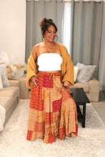 Load image into Gallery viewer, BB Maple Bloom Patchwork Maxi Skirt

