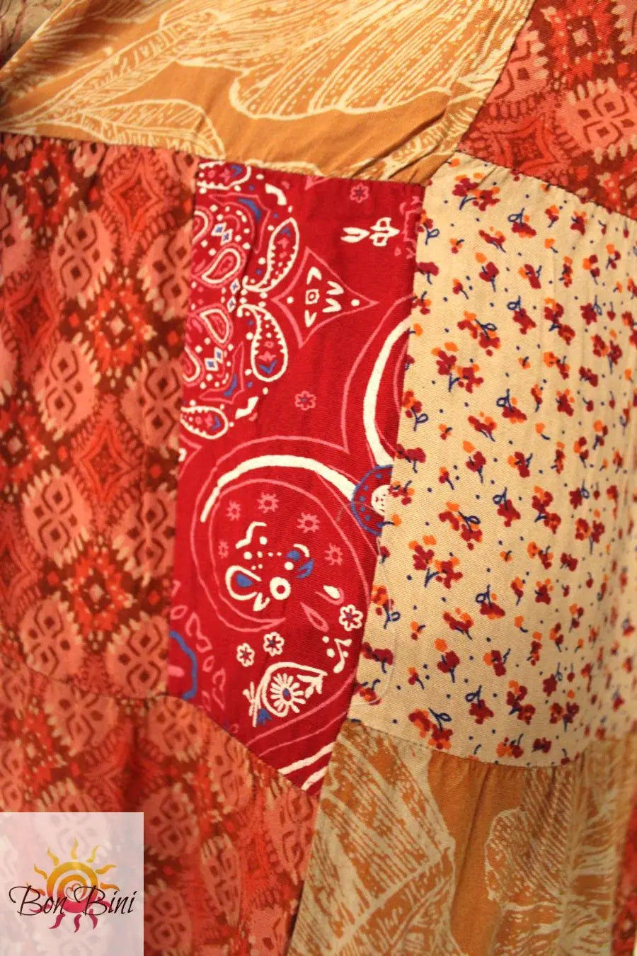 BB Maple Bloom Patchwork Maxi Skirt