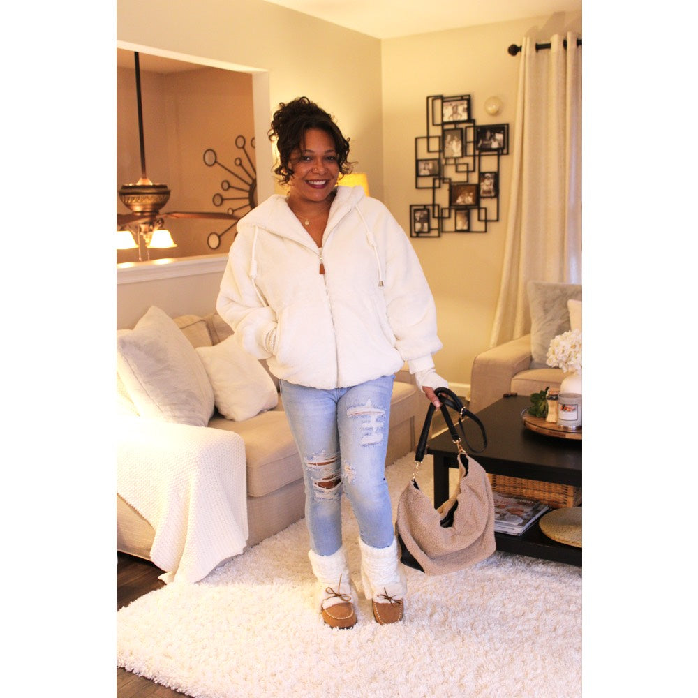 Maya Fur Hoodie Jacket