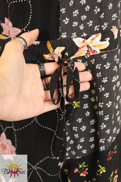 BB Midnight Bloom Patchwork Overalls