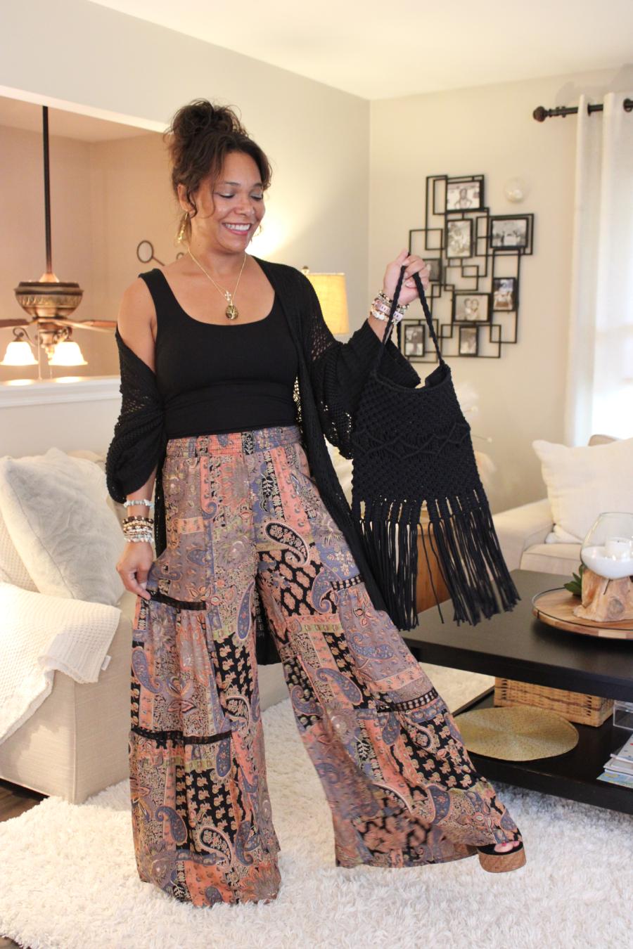 Midnight Kisses Boho Pants
