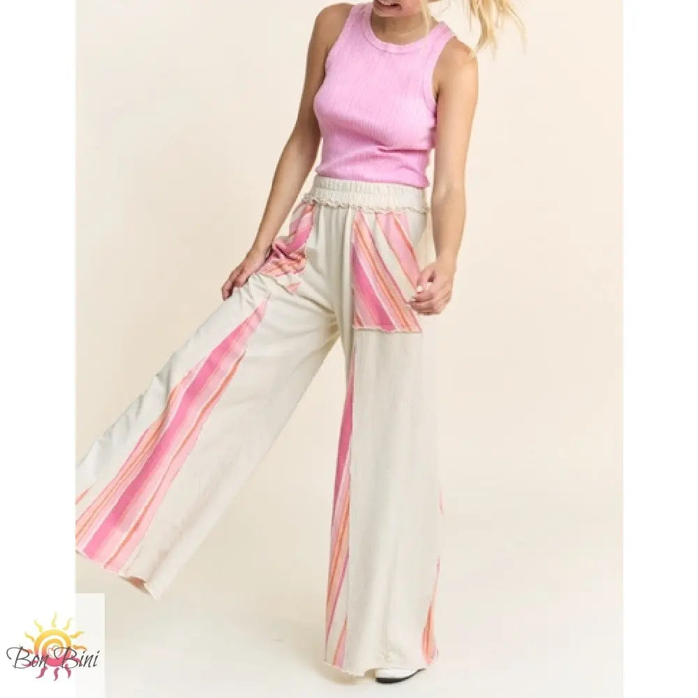 JH Mineral Stripe Detail Pants
