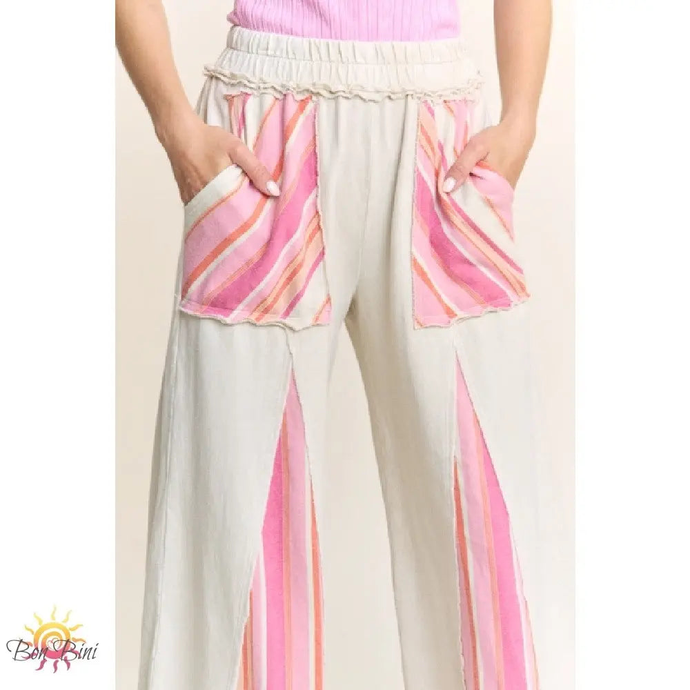 JH Mineral Stripe Detail Pants