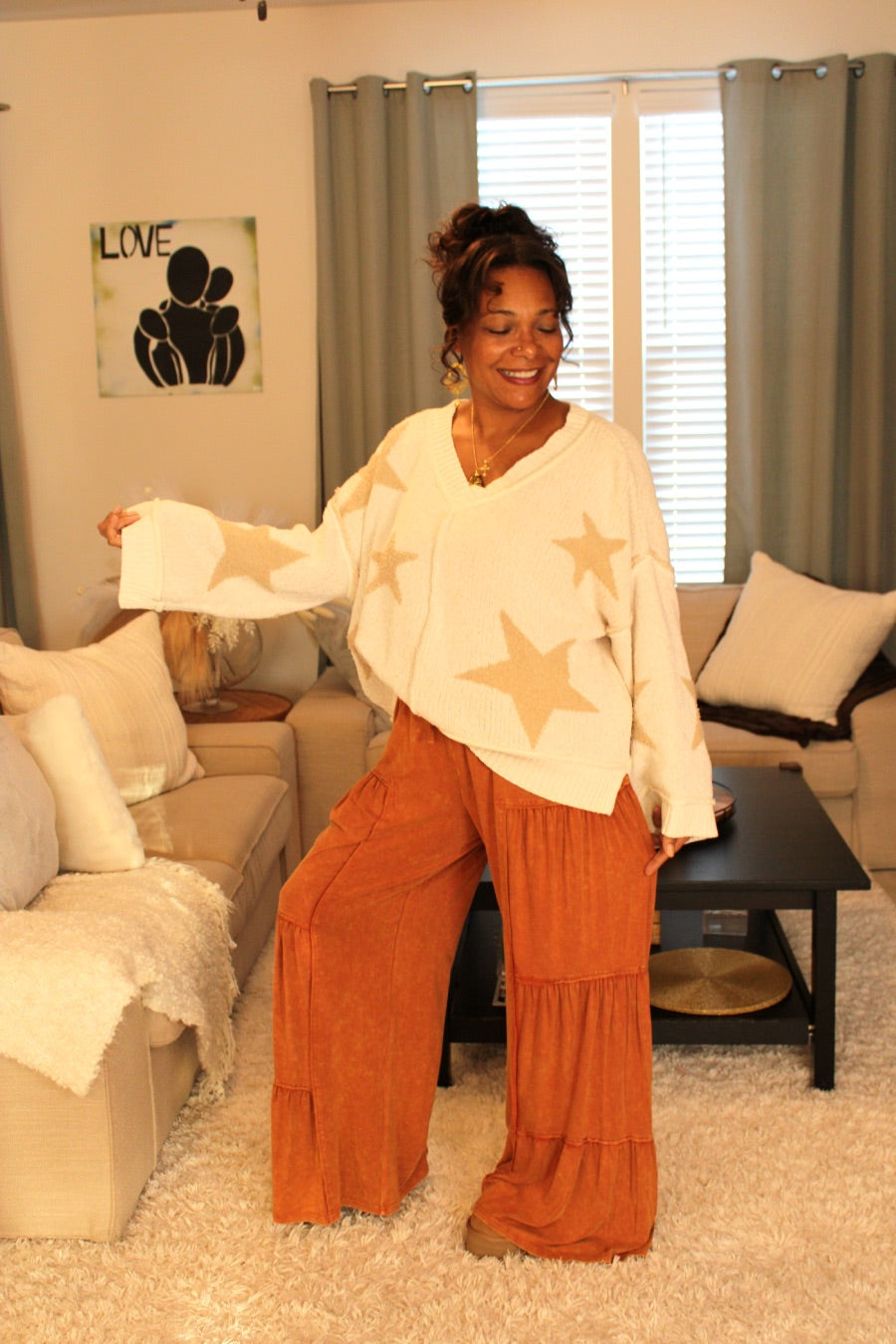Everyday Comfort Side Tiered Pants