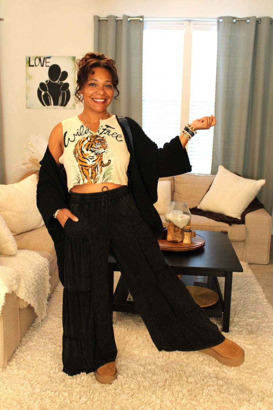 Everyday Comfort Side Tiered Pants