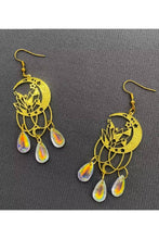 Load image into Gallery viewer, Moon Crystals Fringe Dangle Earrings
