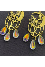 Load image into Gallery viewer, Moon Crystals Fringe Dangle Earrings

