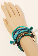 Load image into Gallery viewer, Turquoise &amp; Black Sands Boho Bracelets

