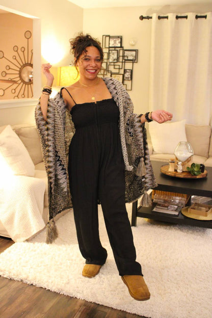 New Wave Tie Strap Jumpsuit