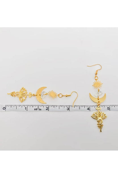 Night Of The Lotus Dangle Earrings