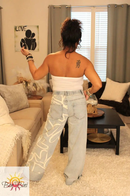 O&H Heart Trance Patchwork Jeans