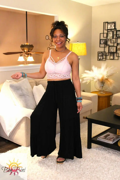 POL Stroll Along Culottes Wide Leg Pants