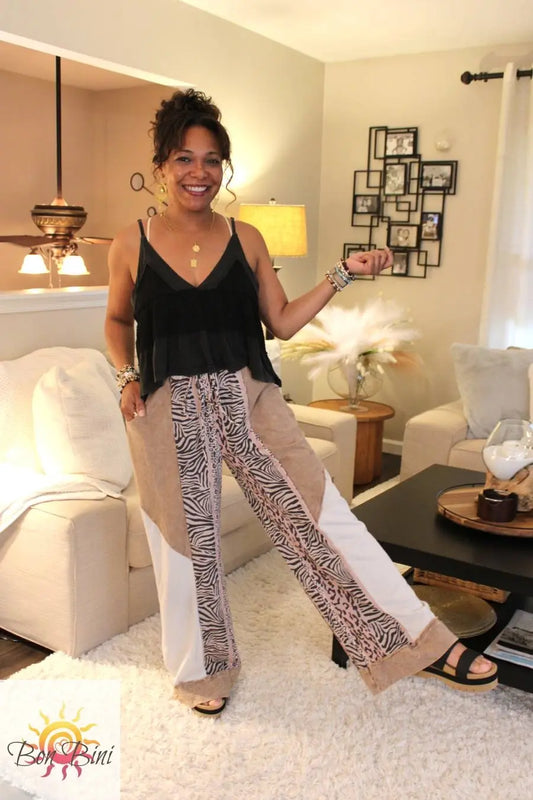 JH Tamed Nature Animal Print Pants