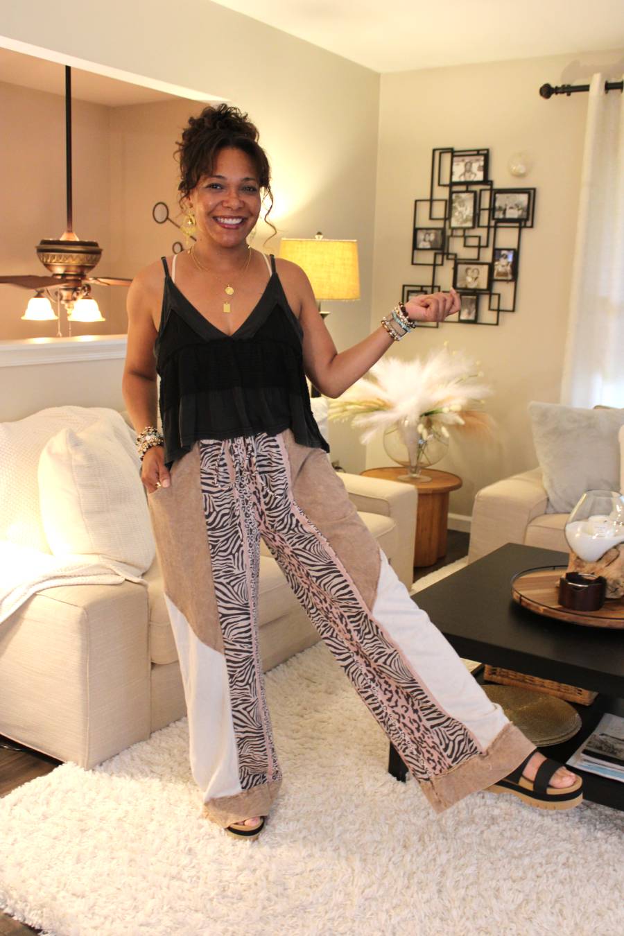 JH Tamed Nature Animal Print Pants