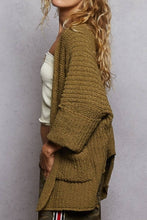 Load image into Gallery viewer, POL Herb Green Classic Sweater Cardigan
