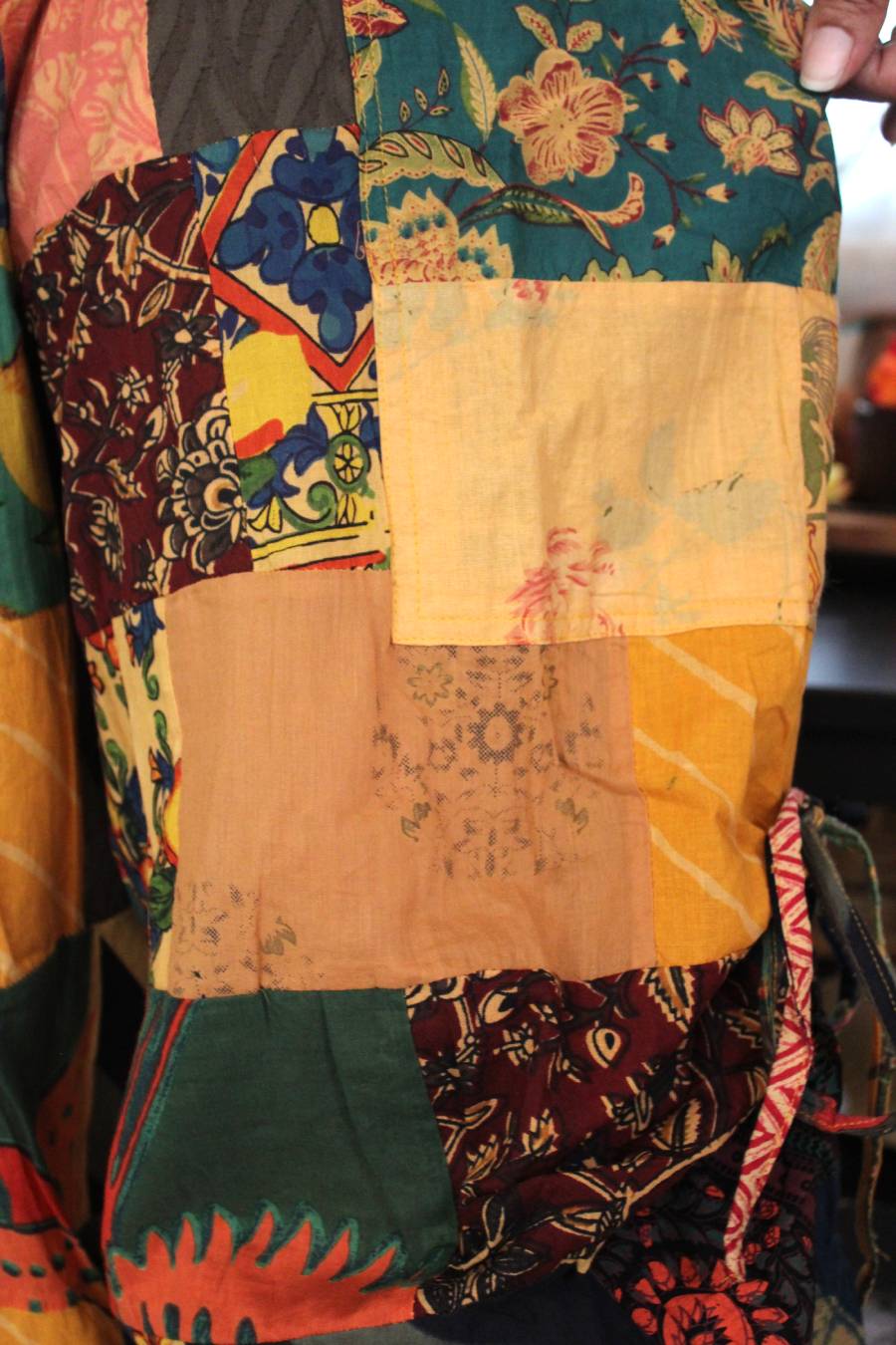 POL Spanish Tiles Cotton Patchwork Pants