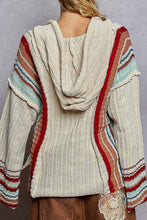 Load image into Gallery viewer, POL Striped Chenille Hoodie Sweater
