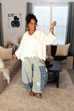 Load image into Gallery viewer, POL Butterfly Wisps Floral Patchwork Pants
