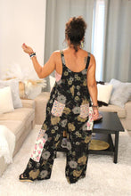 Load image into Gallery viewer, POL Forest Florals Vintage Washed Denim Overalls
