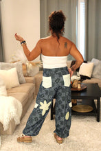 Load image into Gallery viewer, POL Indigo Lovely Touch Paisley Twill Pants
