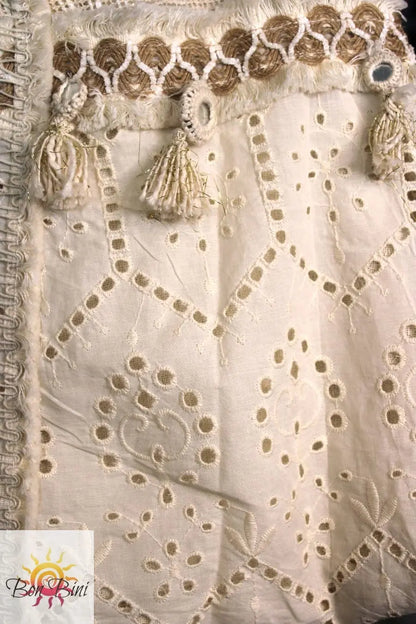 POL Lace Patched Hobo Bag