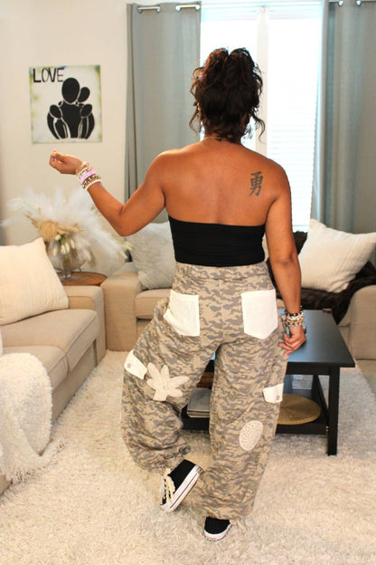 POL Lovely Touch Camo Twill Pants