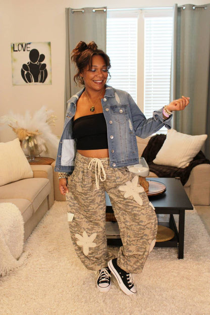 POL Lovely Touch Camo Twill Pants