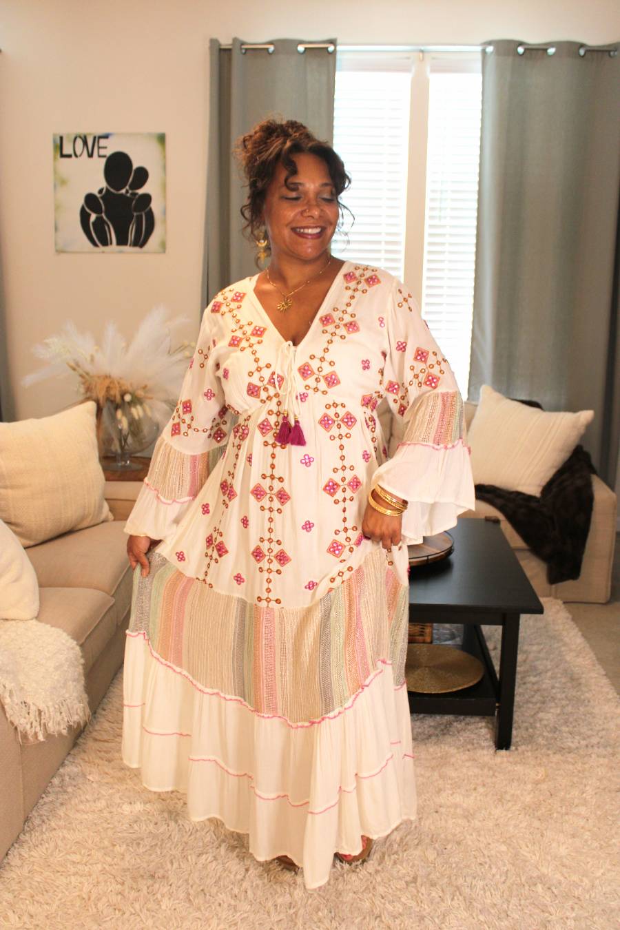 POL Merrow Edge Cotton Dress