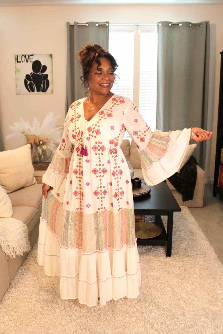 POL Merrow Edge Cotton Dress