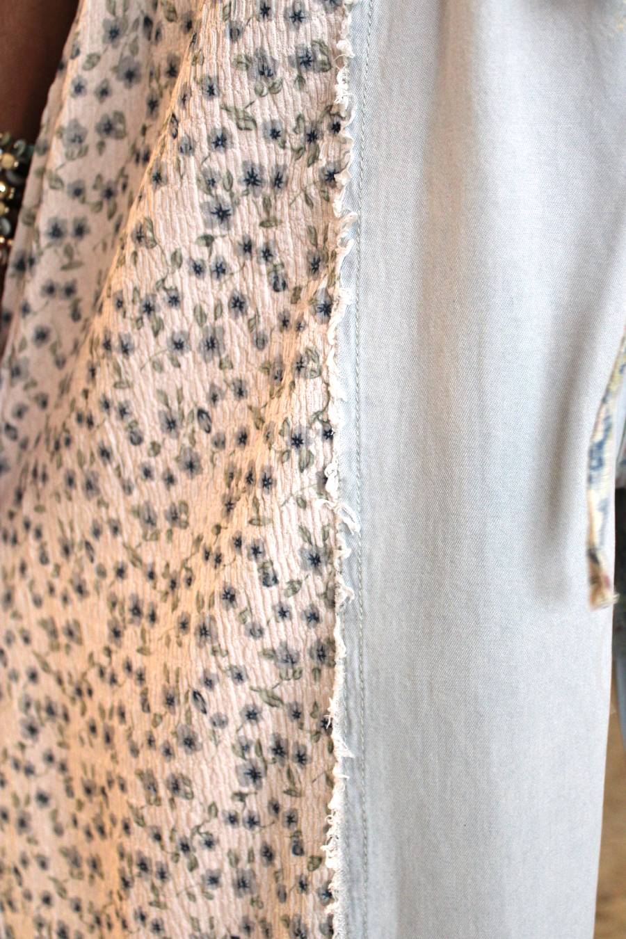 POL Sea Foam Patchwork Pants