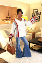 Load image into Gallery viewer, POL Striped Chenille Hoodie Sweater
